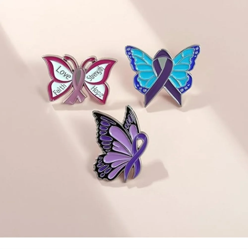 Butterfly Awareness Pins Set
